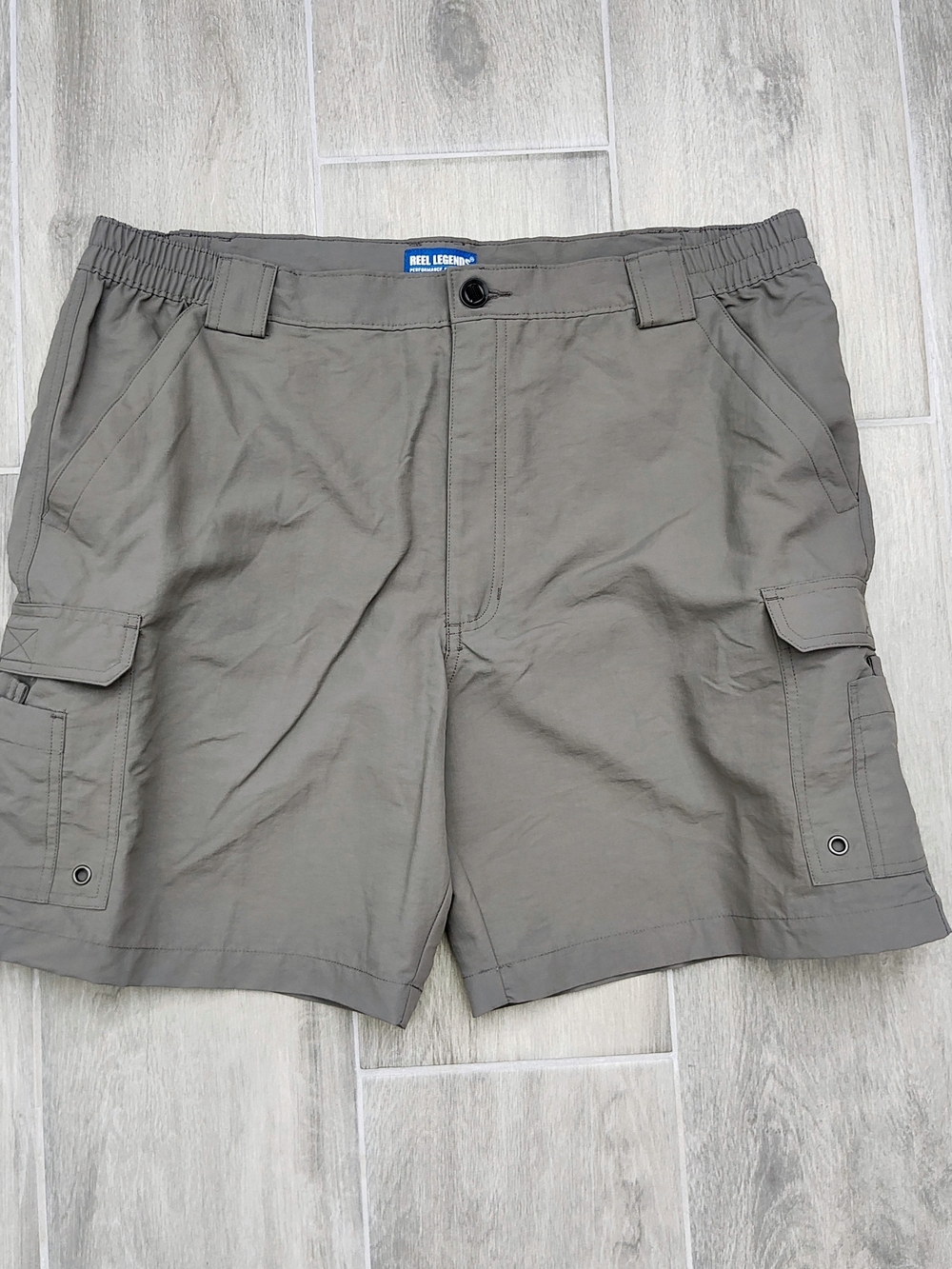 Reel Legends Men's Olive Green Cargo Shorts